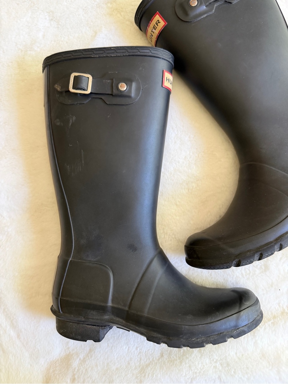 Hunter Boots Black Tall Girl’s Size 3 - Picture 2 of 14